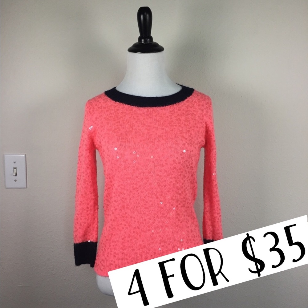 J.Crew Sequin wool sweater XXS
